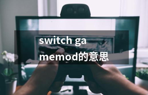 switch gamemod的意思-第1张-游戏资讯-龙启科技