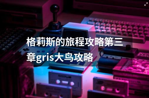 格莉斯的旅程攻略第三章gris大鸟攻略-第1张-游戏资讯-龙启科技