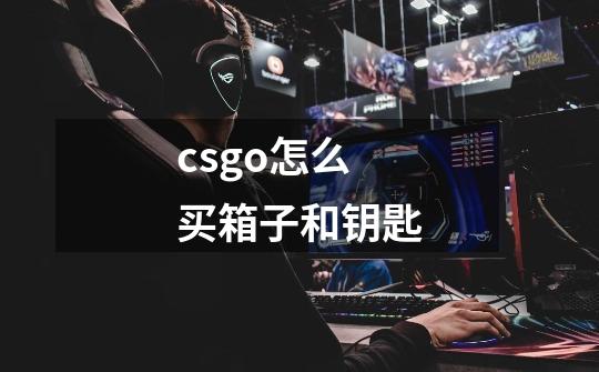 csgo怎么买箱子和钥匙-第1张-游戏资讯-龙启科技