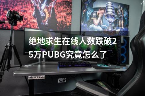 绝地求生在线人数跌破25万PUBG究竟怎么了-第1张-游戏资讯-龙启科技