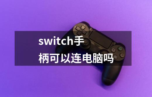 switch手柄可以连电脑吗-第1张-游戏资讯-龙启科技