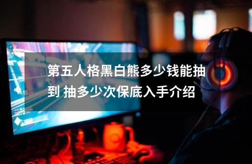 第五人格黑白熊多少钱能抽到 抽多少次保底入手介绍-第1张-游戏资讯-龙启科技