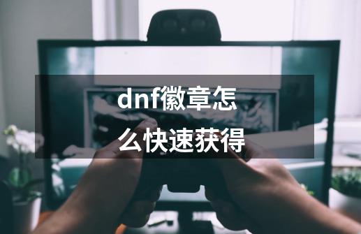 dnf徽章怎么快速获得-第1张-游戏资讯-龙启科技