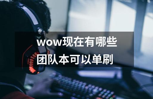 wow现在有哪些团队本可以单刷-第1张-游戏资讯-龙启科技