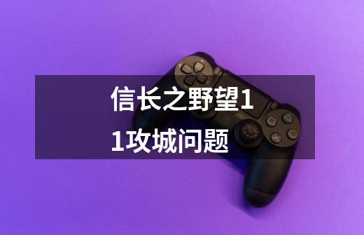 信长之野望11攻城问题-第1张-游戏资讯-龙启科技