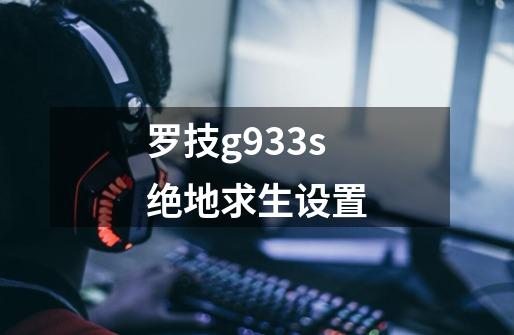 罗技g933s绝地求生设置-第1张-游戏资讯-龙启科技