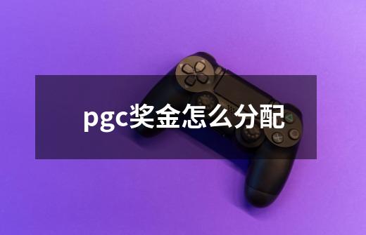 pgc奖金怎么分配-第1张-游戏资讯-龙启科技