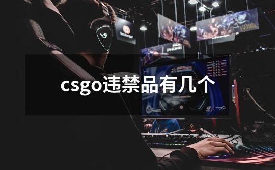 csgo违禁品有几个-第1张-游戏资讯-龙启科技