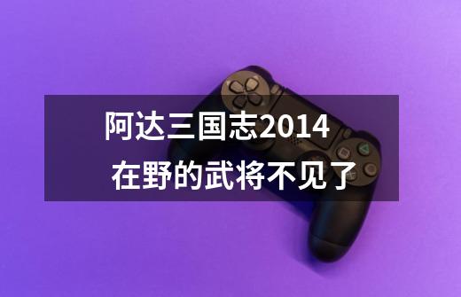 阿达三国志2014 在野的武将不见了-第1张-游戏资讯-龙启科技