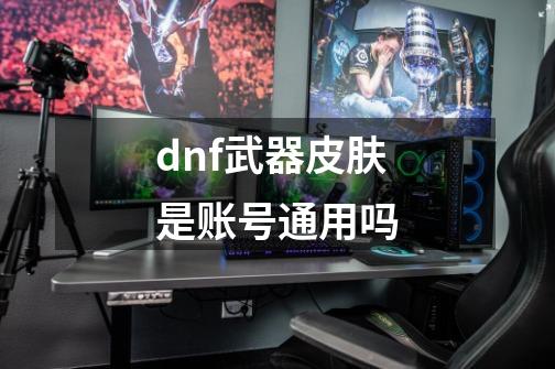 dnf武器皮肤是账号通用吗-第1张-游戏资讯-龙启科技