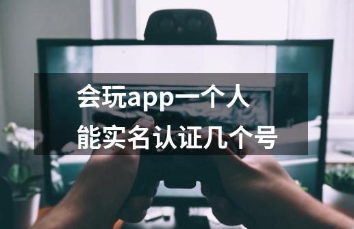 会玩app一个人能实名认证几个号-第1张-游戏资讯-龙启科技