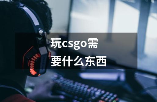 玩csgo需要什么东西-第1张-游戏资讯-龙启科技