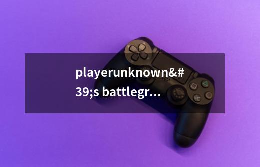 playerunknown's battlegrounds多大-第1张-游戏资讯-龙启科技