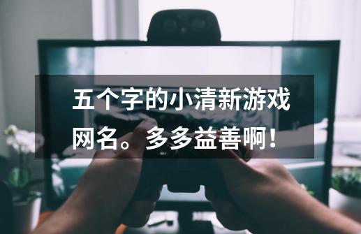 五个字的小清新游戏网名。多多益善啊！-第1张-游戏资讯-龙启科技