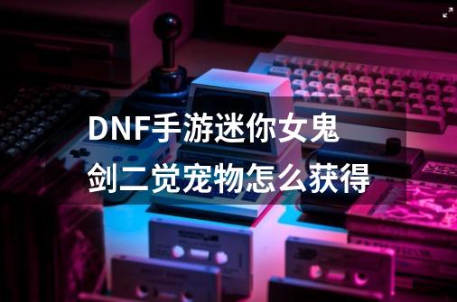 DNF手游迷你女鬼剑二觉宠物怎么获得-第1张-游戏资讯-龙启科技