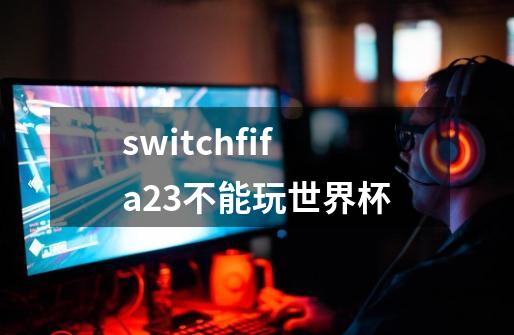 switchfifa23不能玩世界杯-第1张-游戏资讯-龙启科技