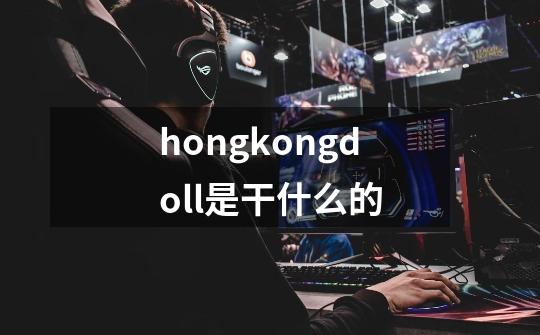 hongkongdoll是干什么的-第1张-游戏资讯-龙启科技