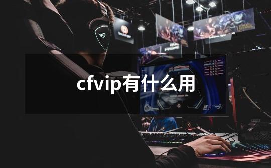 cfvip有什么用-第1张-游戏资讯-龙启科技