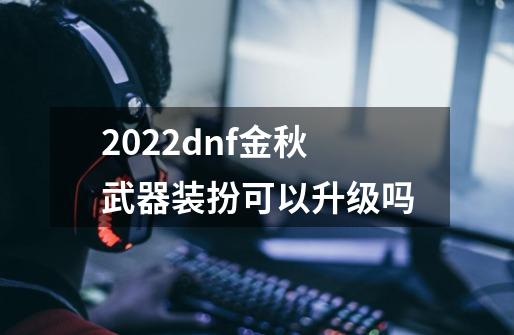 2022dnf金秋武器装扮可以升级吗-第1张-游戏资讯-龙启科技