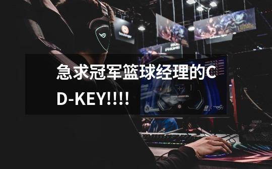 急求冠军篮球经理的CD-KEY!!!!-第1张-游戏资讯-龙启科技