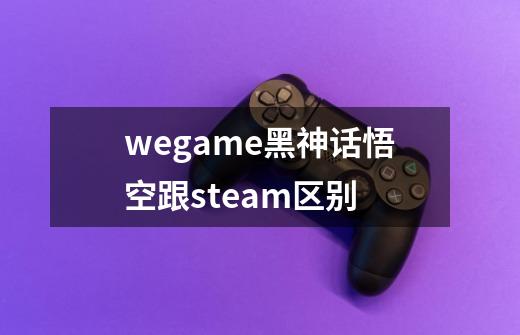 wegame黑神话悟空跟steam区别-第1张-游戏资讯-龙启科技