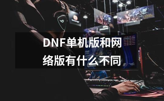 DNF单机版和网络版有什么不同-第1张-游戏资讯-龙启科技