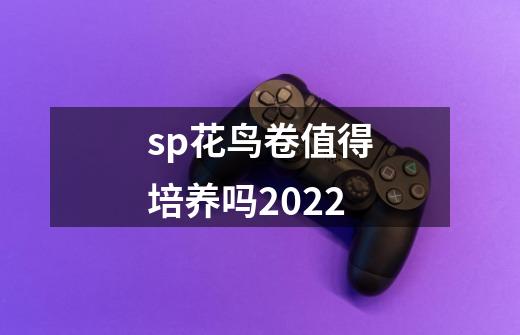 sp花鸟卷值得培养吗2022-第1张-游戏资讯-龙启科技