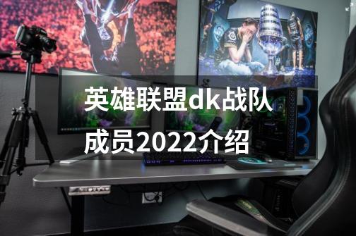 英雄联盟dk战队成员2022介绍-第1张-游戏资讯-龙启科技