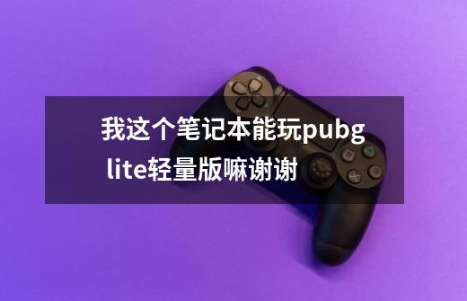 我这个笔记本能玩pubg lite轻量版嘛谢谢-第1张-游戏资讯-龙启科技