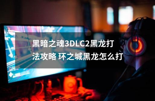 黑暗之魂3DLC2黑龙打法攻略 环之城黑龙怎么打-第1张-游戏资讯-龙启科技