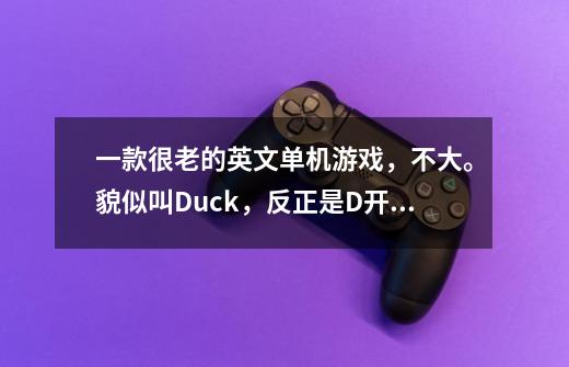 一款很老的英文单机游戏，不大。貌似叫Duck，反正是D开头，主角也叫duck。-第1张-游戏资讯-龙启科技