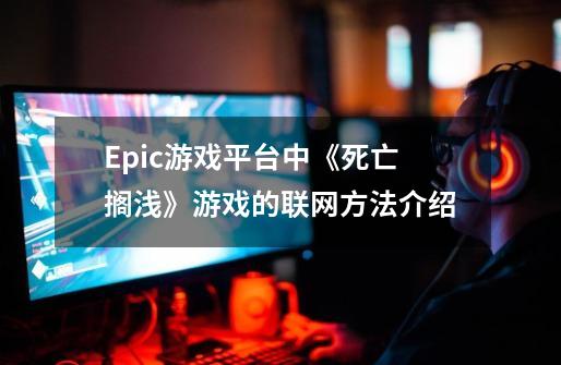 Epic游戏平台中《死亡搁浅》游戏的联网方法介绍-第1张-游戏资讯-龙启科技