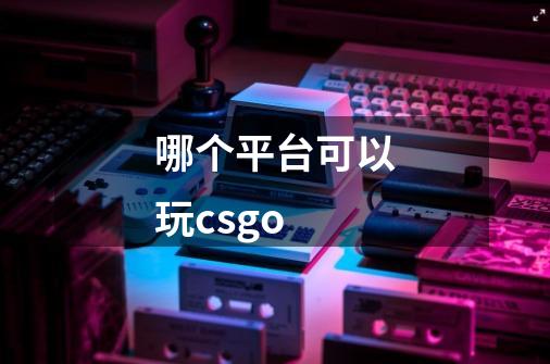 哪个平台可以玩csgo-第1张-游戏资讯-龙启科技