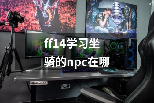 ff14学习坐骑的npc在哪-第1张-游戏资讯-龙启科技