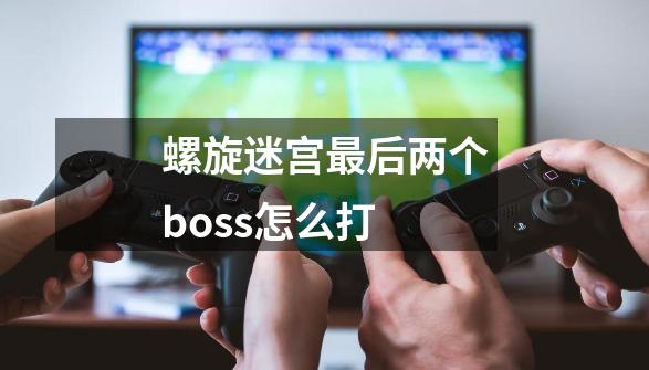 螺旋迷宫最后两个boss怎么打-第1张-游戏资讯-龙启科技