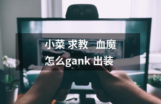 小菜 求教   血魔怎么gank 出装-第1张-游戏资讯-龙启科技