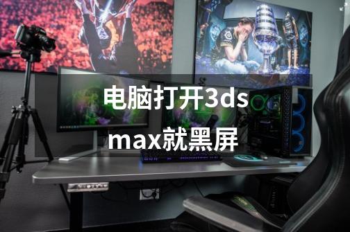 电脑打开3ds max就黑屏-第1张-游戏资讯-龙启科技