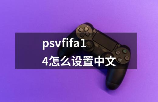 psvfifa14怎么设置中文-第1张-游戏资讯-龙启科技