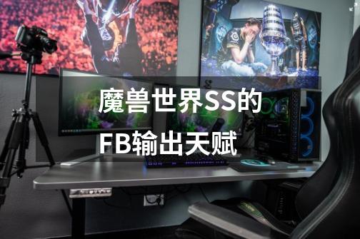 魔兽世界SS的FB输出天赋-第1张-游戏资讯-龙启科技