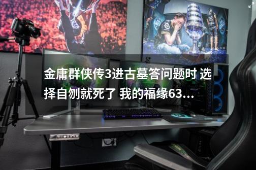 金庸群侠传3进古墓答问题时 选择自刎就死了 我的福缘63悟性58-第1张-游戏资讯-龙启科技