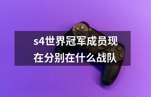 s4世界冠军成员现在分别在什么战队-第1张-游戏资讯-龙启科技