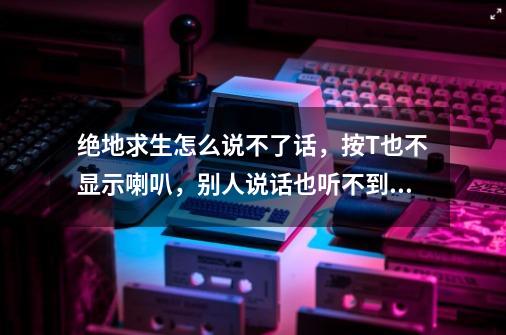 绝地求生怎么说不了话，按T也不显示喇叭，别人说话也听不到，但是玩别的游戏语音功能都是可以的，-第1张-游戏资讯-龙启科技