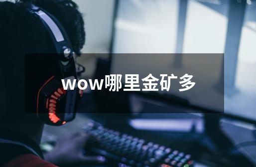 wow哪里金矿多-第1张-游戏资讯-龙启科技