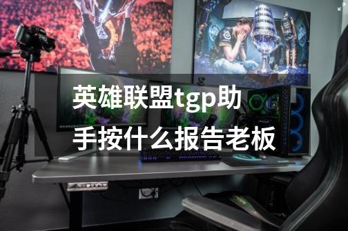 英雄联盟tgp助手按什么报告老板-第1张-游戏资讯-龙启科技