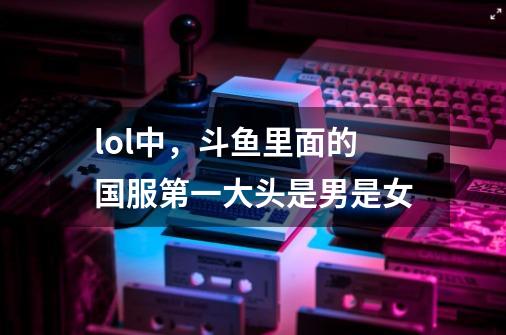 lol中，斗鱼里面的国服第一大头是男是女-第1张-游戏资讯-龙启科技