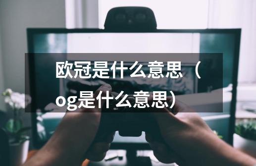 欧冠是什么意思（og是什么意思）-第1张-游戏资讯-龙启科技