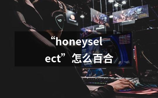 “honeyselect”怎么百合-第1张-游戏资讯-龙启科技