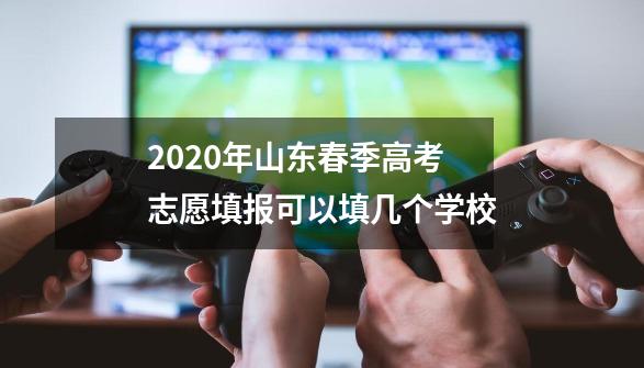 2020年山东春季高考志愿填报可以填几个学校-第1张-游戏资讯-龙启科技