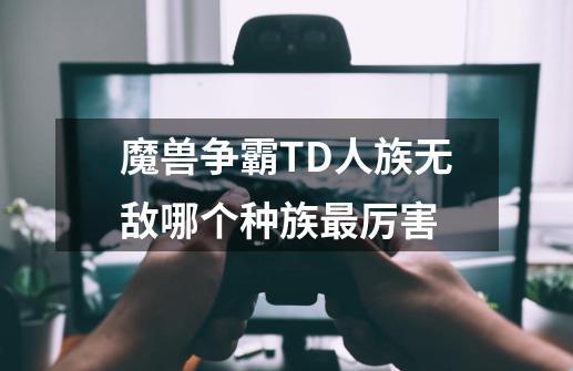 魔兽争霸TD人族无敌哪个种族最厉害-第1张-游戏资讯-龙启科技