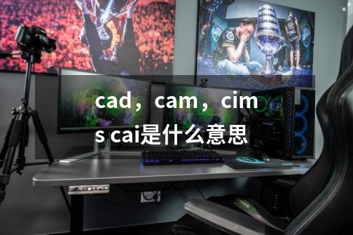 cad，cam，cims cai是什么意思-第1张-游戏资讯-龙启科技